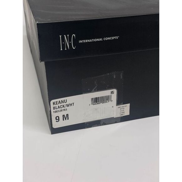 I.N.C. International Concepts Men's Keanu High Top Sneakers - Black/White 9M - Picture 6 of 8